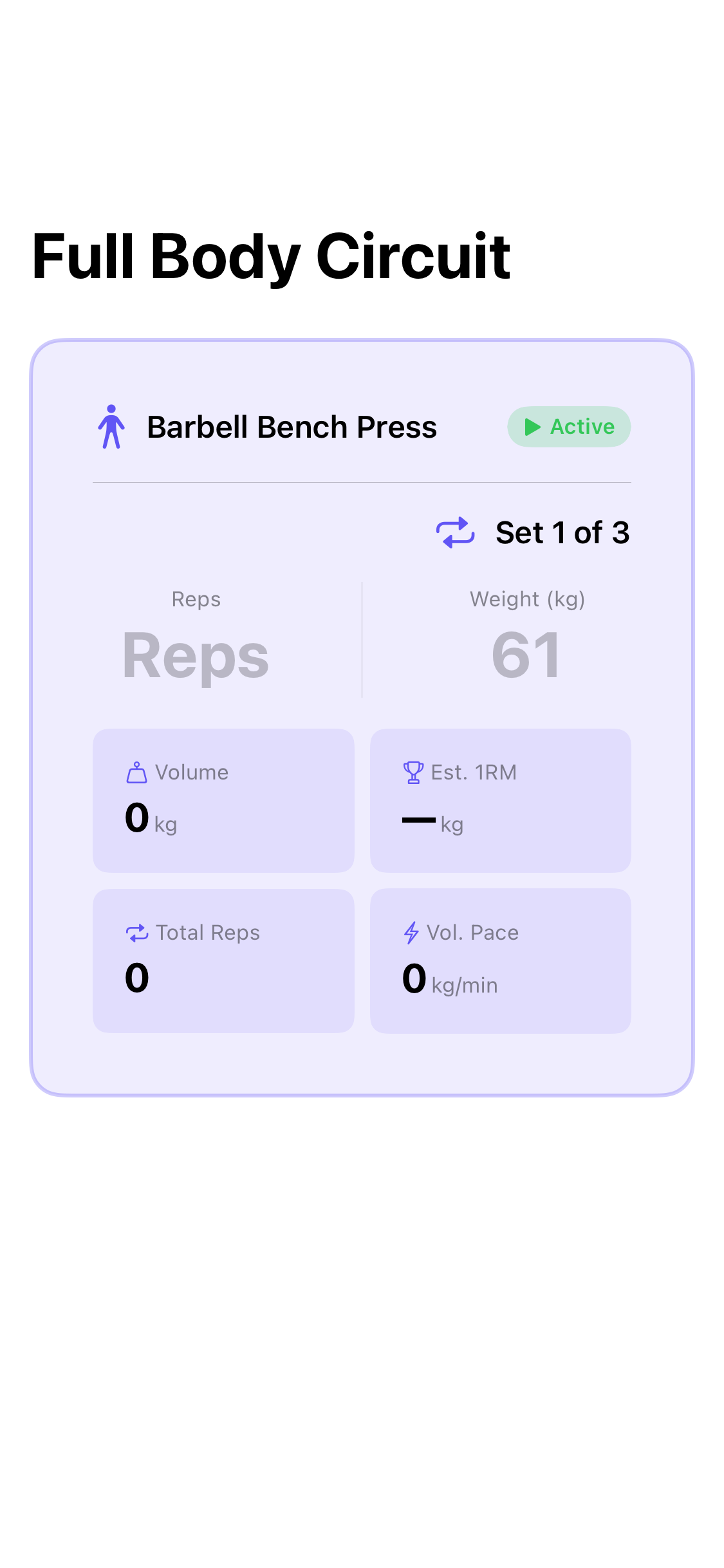 KineticFit active strength workout